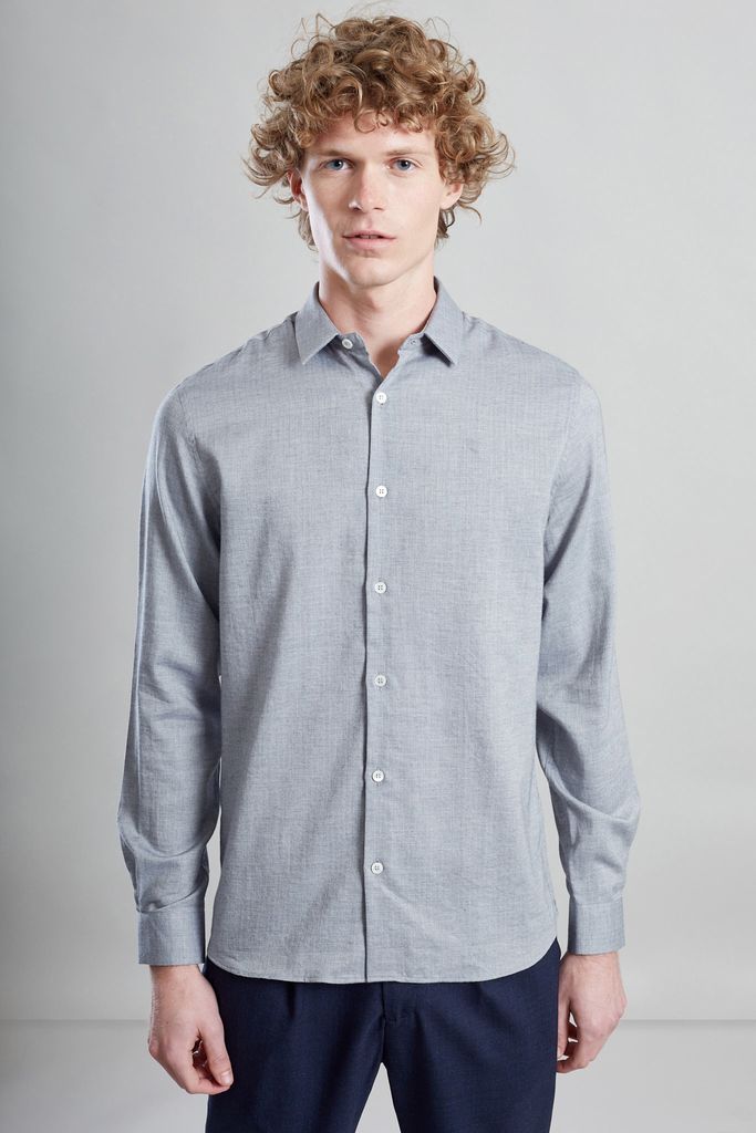 L’Exception Paris Grey Japanese Organic Cotton Shirt