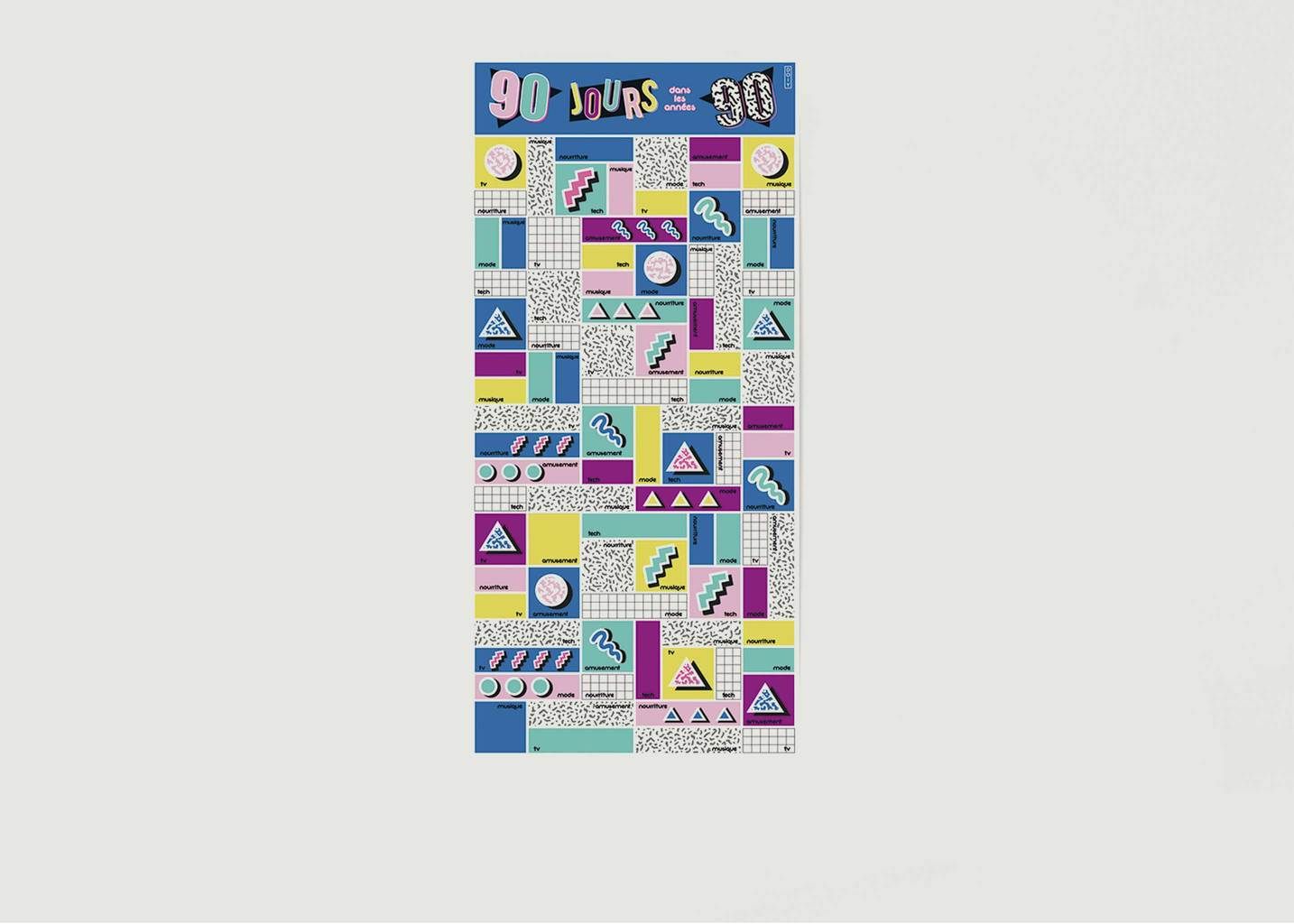 DOIY Design 90 Days In The 90 S Scratch Poster