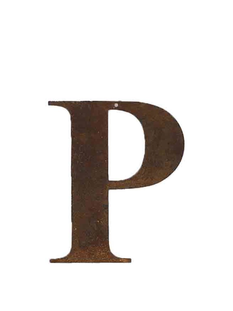 Refound Objects Rusty Letters P