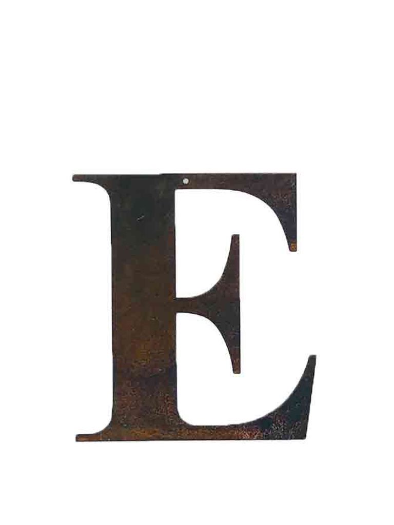 Refound Objects Rusty Letters E