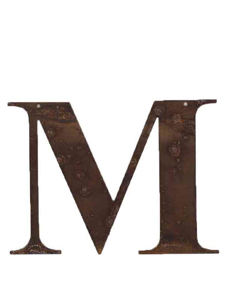 Refound Rusty Object M Letter