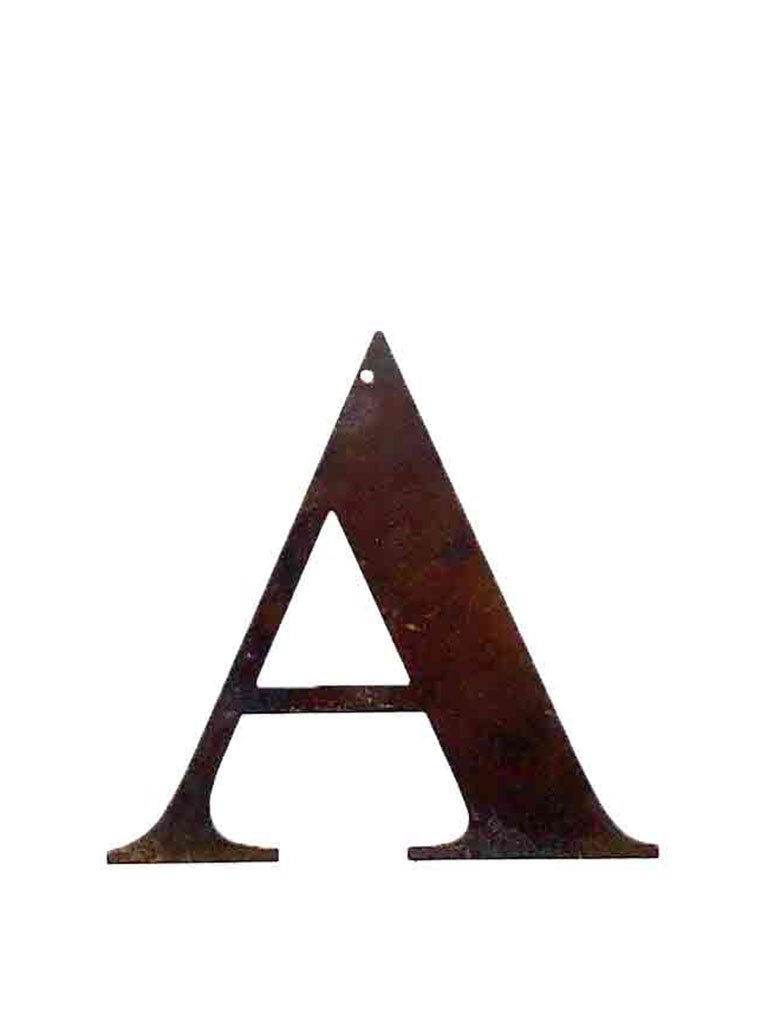 Refound Objects Rusty Letters A
