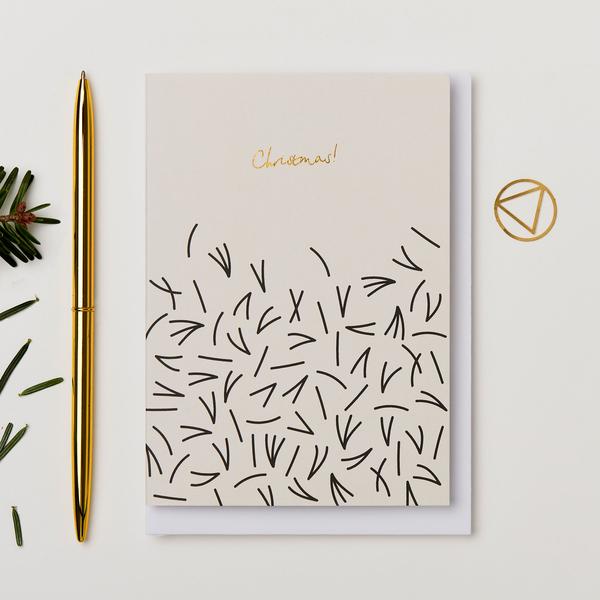 | Christmas Pine Needle's | Greetings Card