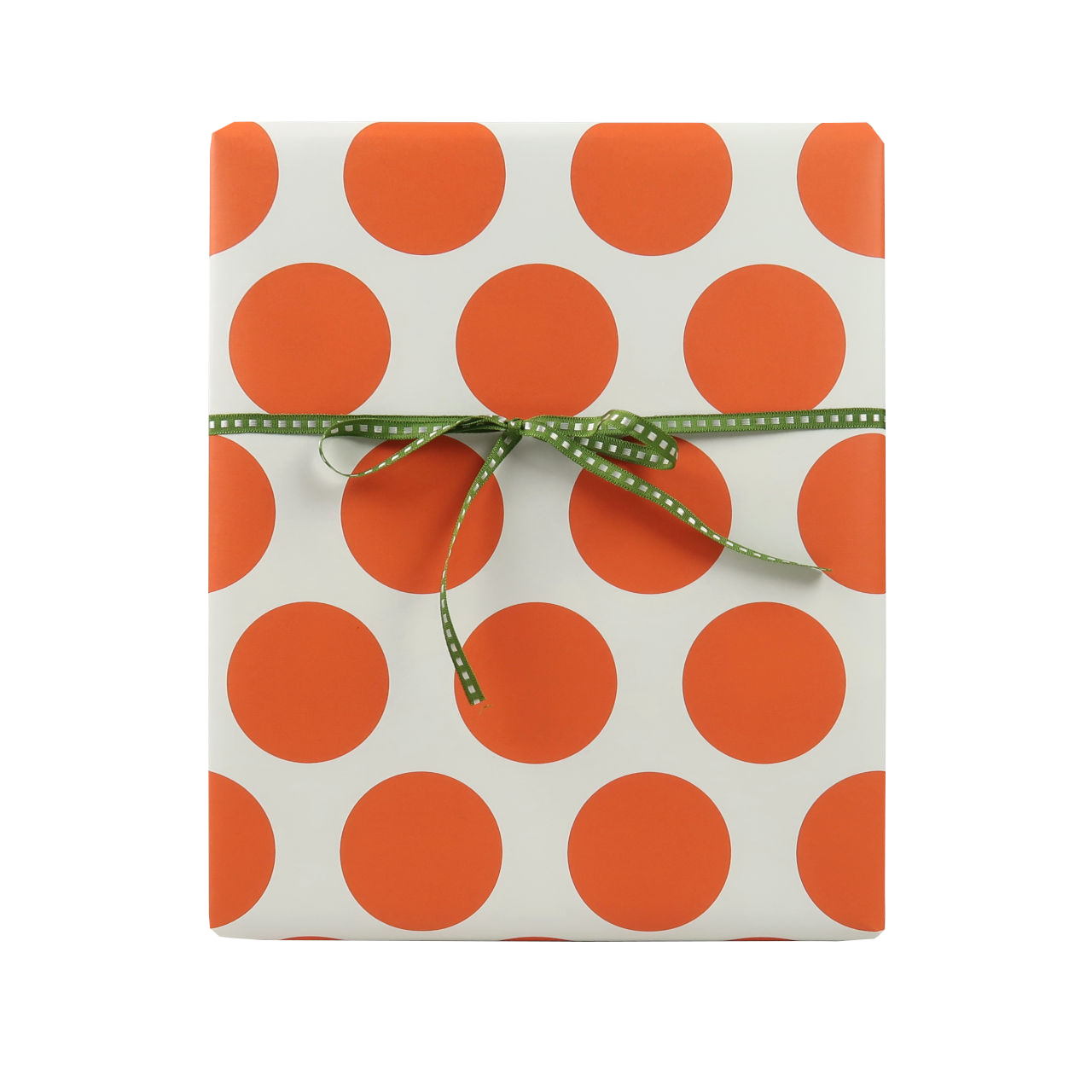 Ola 10 Sheets of Giftwrap - Circles Red