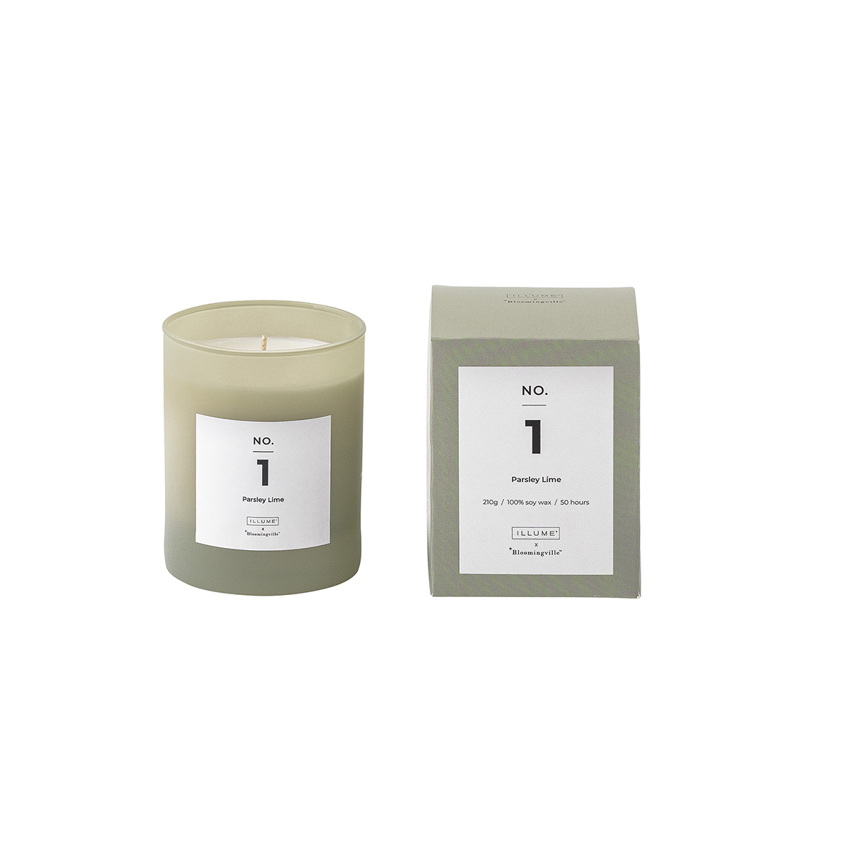 Bloomingville No. 1 - Parsley Lime Scented Candle, Soy Wax