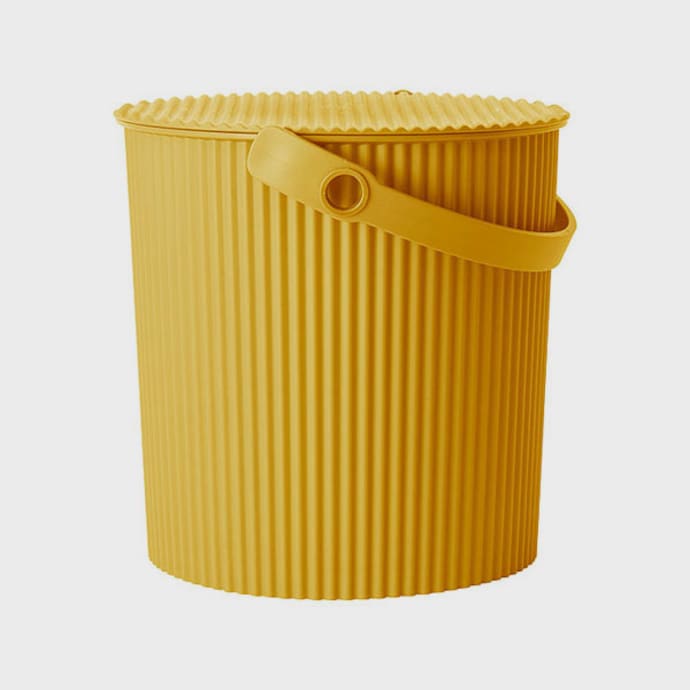 Hachiman Small Mustard Lidded Omnioutil Storage Bucket