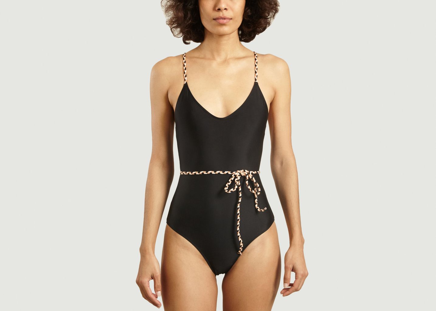 Albertine Black Nylon Monroe One Piece Swimsuit