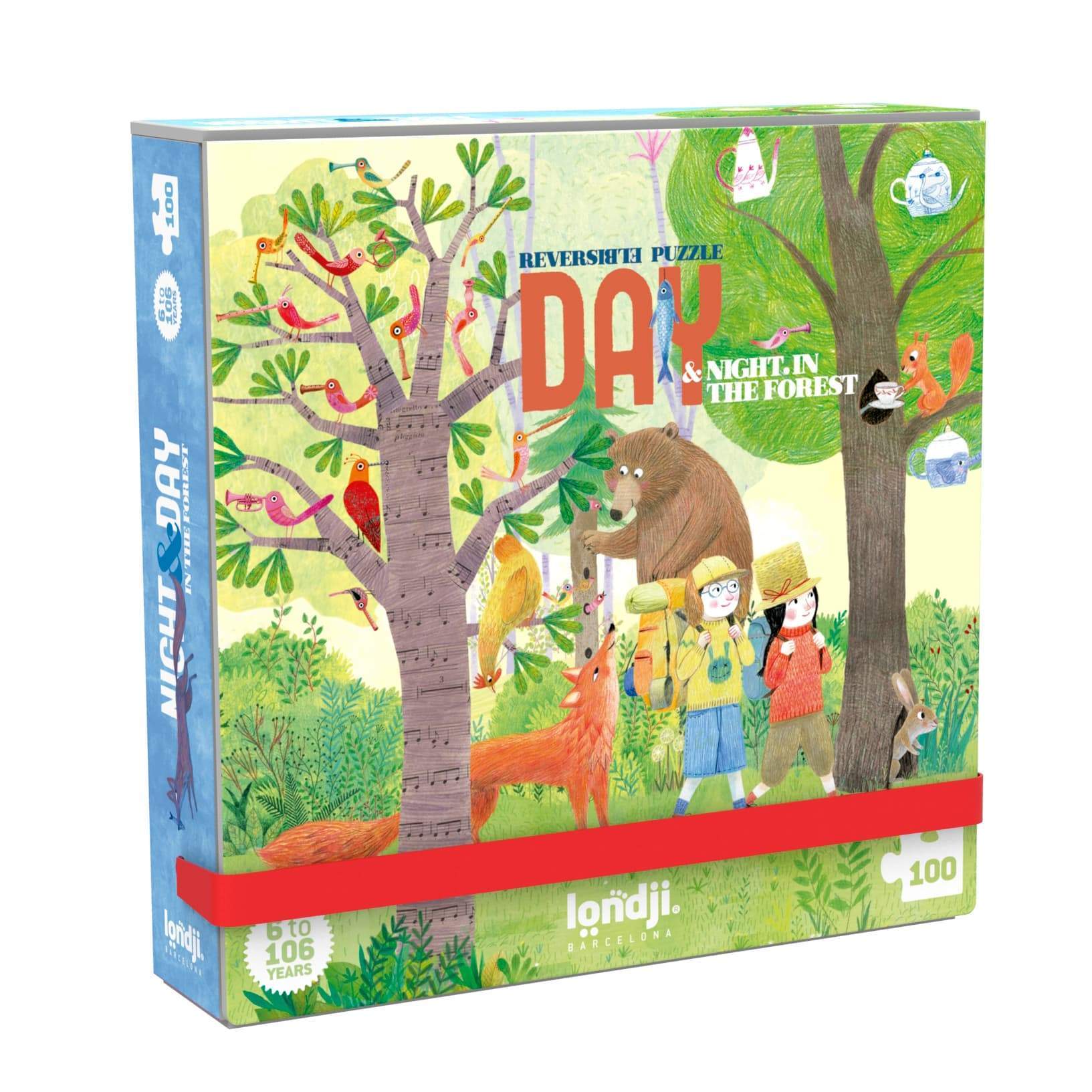 Pocket And Reversible Puzzle Day And Night In The Forest