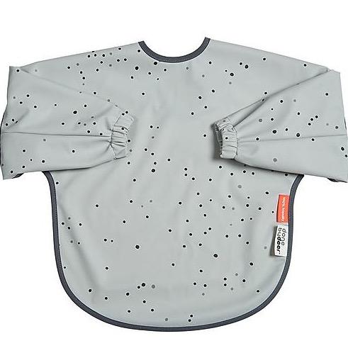 Gray Bib With 18 Months Sleeves Just Get Dirty