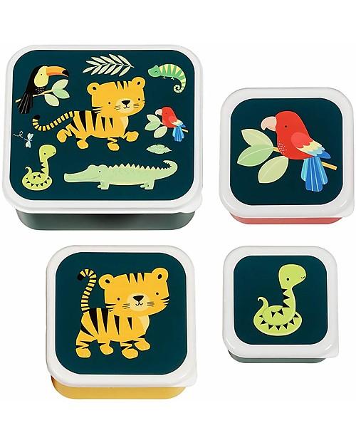 Set of tiger snack holder containers