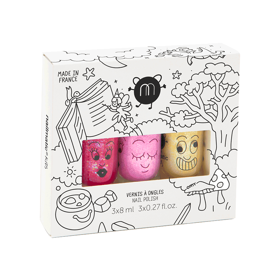 Set Of 3 Magic Forest Nail Polishes For Girls