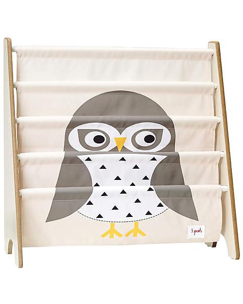 Montessori Bookcase For Children Gray Owl