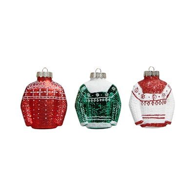 &klevering Sweater Ornaments - Set of 3