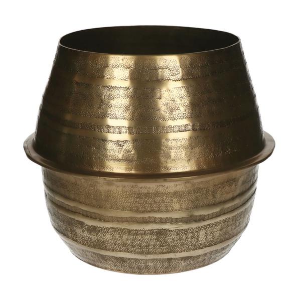 Ostoj Vase Aluminium Dia 30 X H 26 Cm Gold