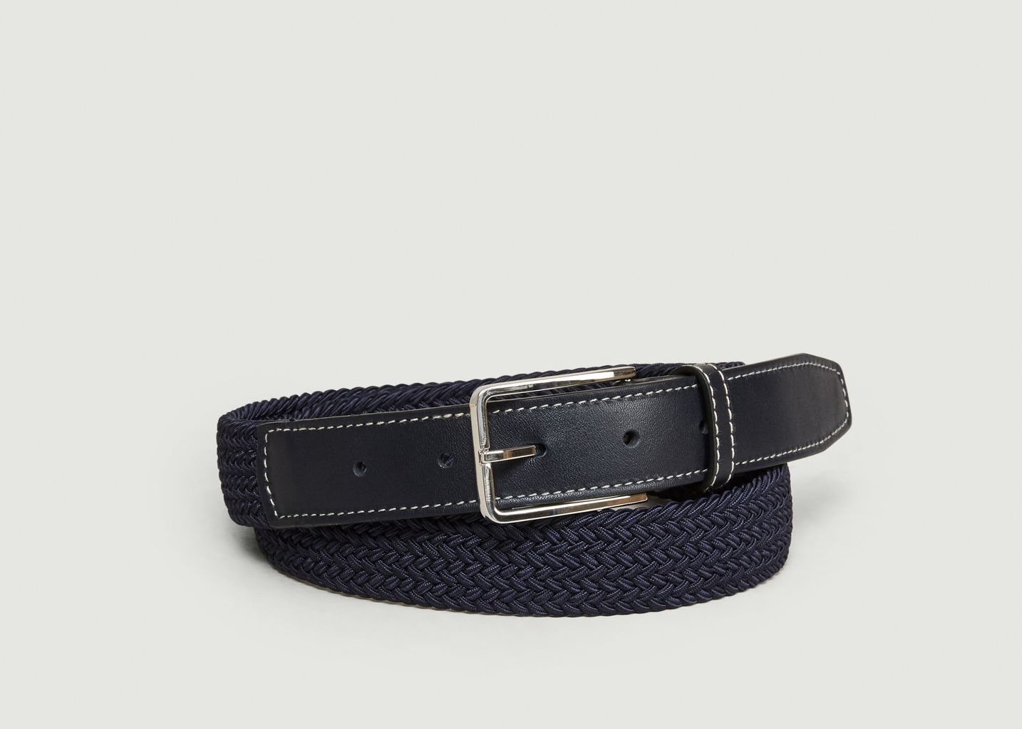 L’Exception Paris Navy Blue Braided Belt