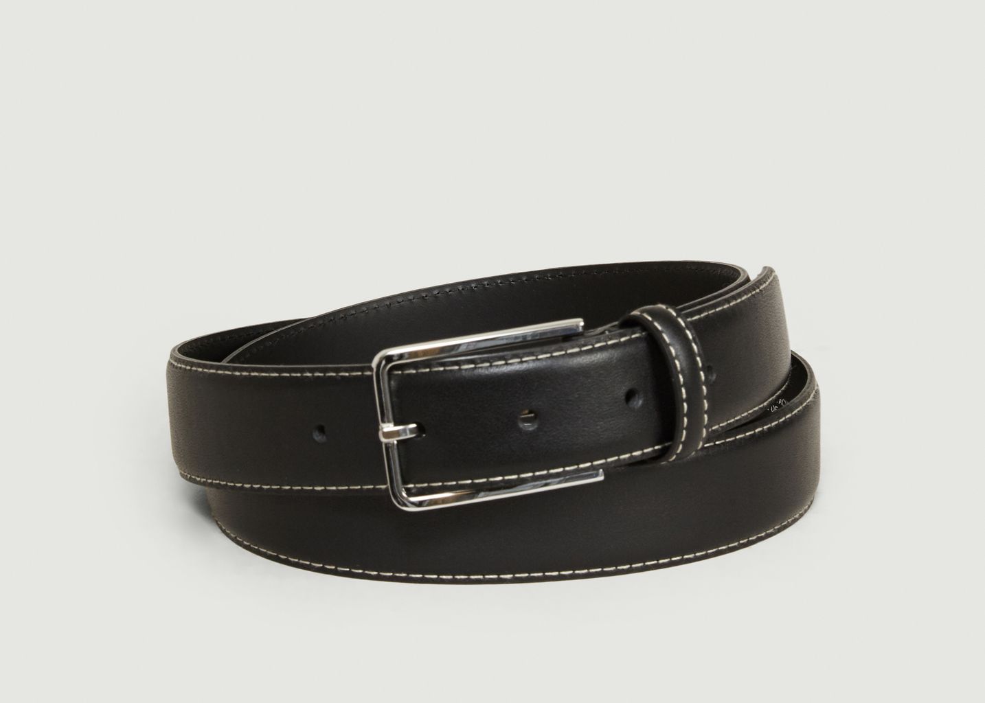 L’Exception Paris Black Soft Leather Belt