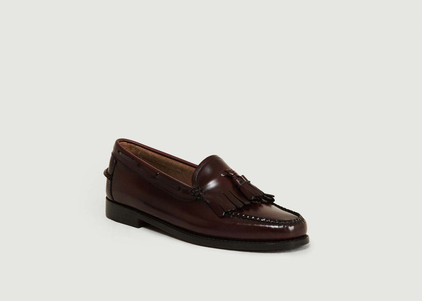 Burgundy Cuir de vin Weejuns Esther Kiltie Loafers