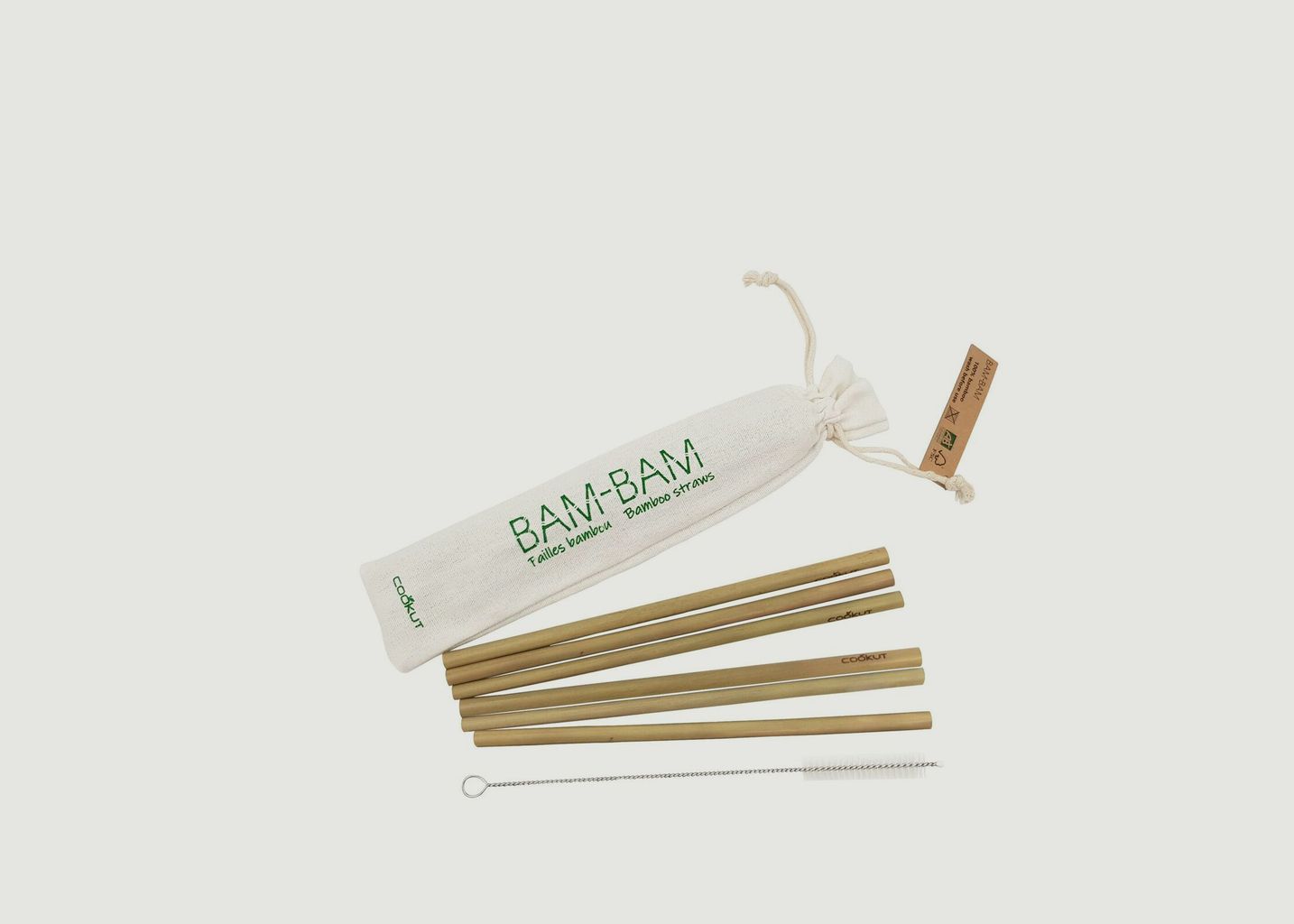 Cookut Reusable Bamboos Straws
