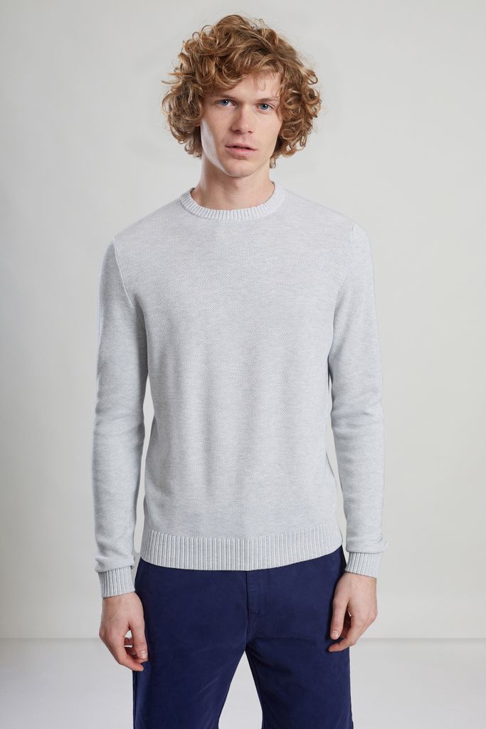 L’Exception Paris Grey Honeycomb Knit Jumper