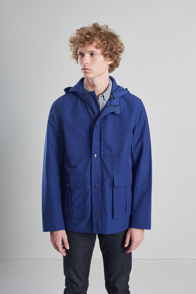 L’Exception Paris Electric Blue Waterproof Japanese Parka