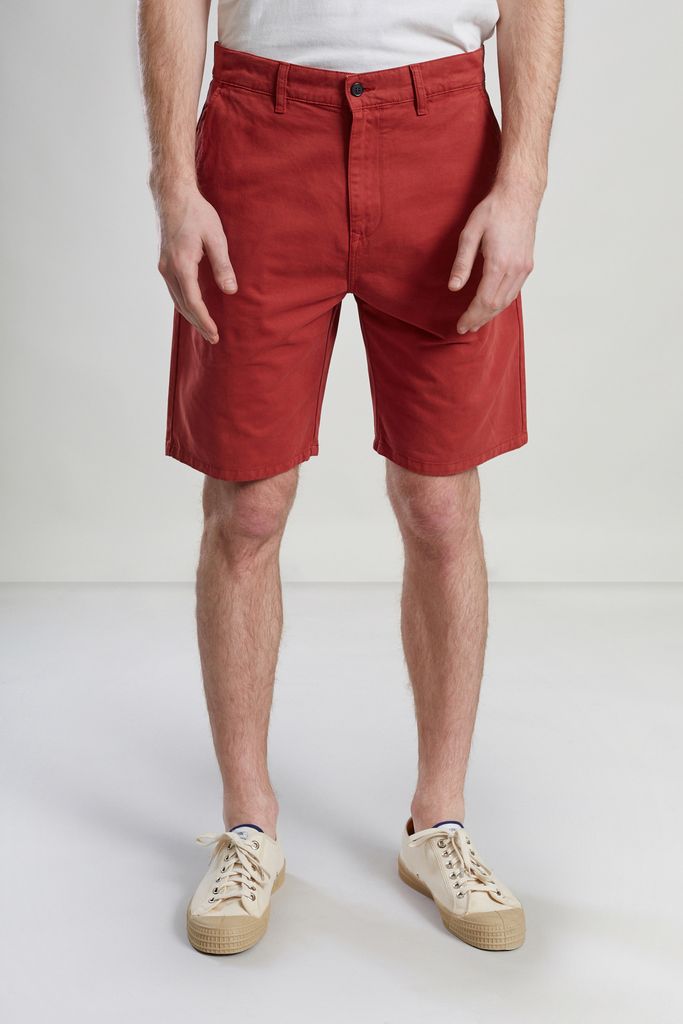 L’Exception Paris Brick Red Chino Twill Shorts