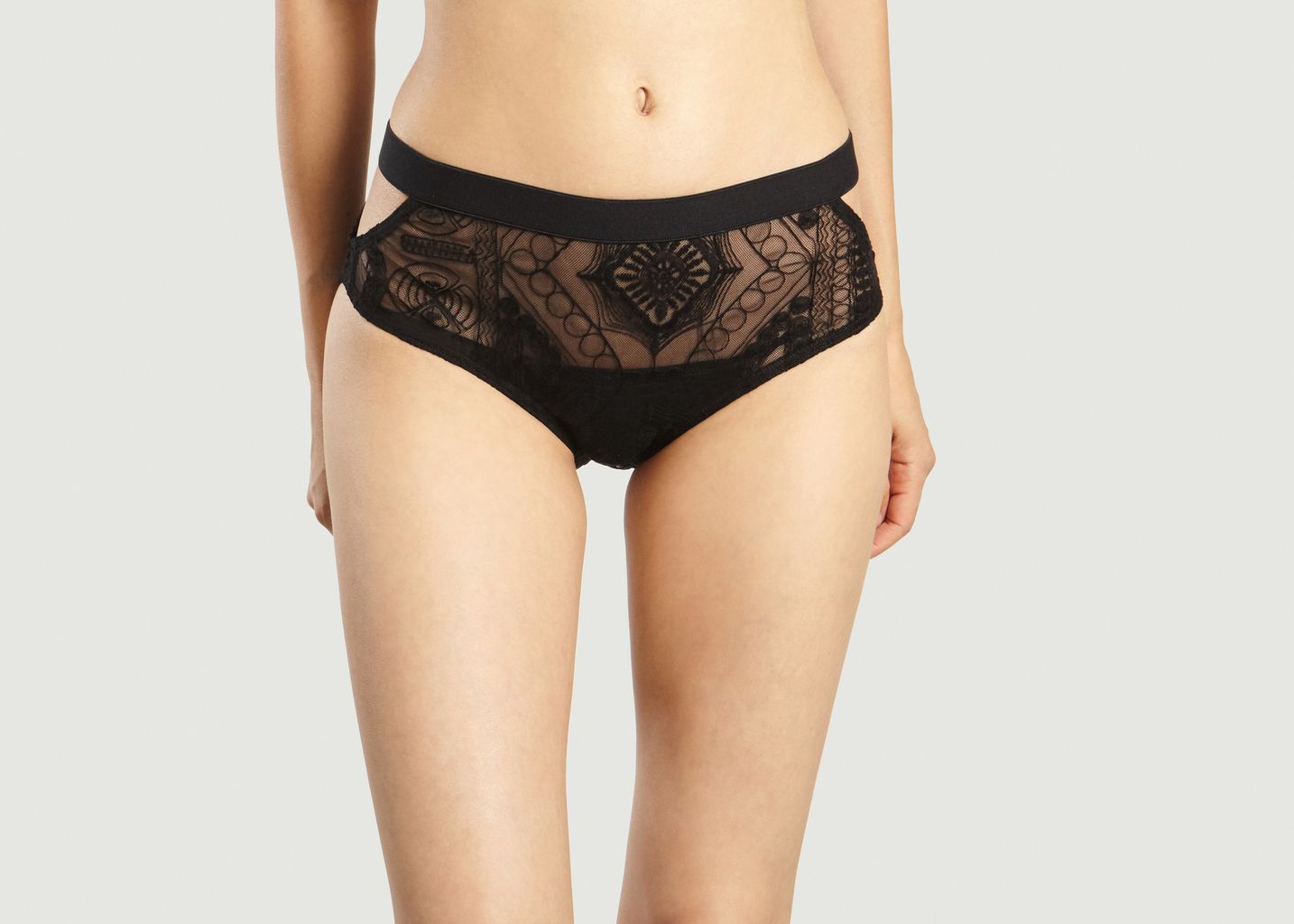 Black Be Sexy Lace Knickers