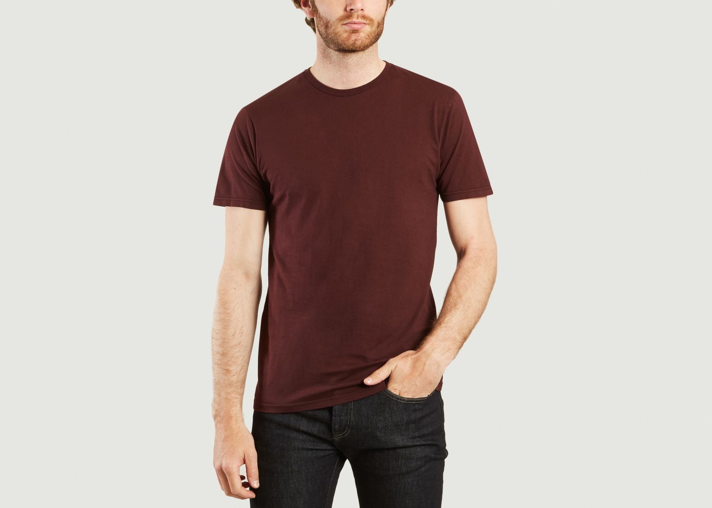 Colorful Standard Bordeaux Red Classic T Shirt