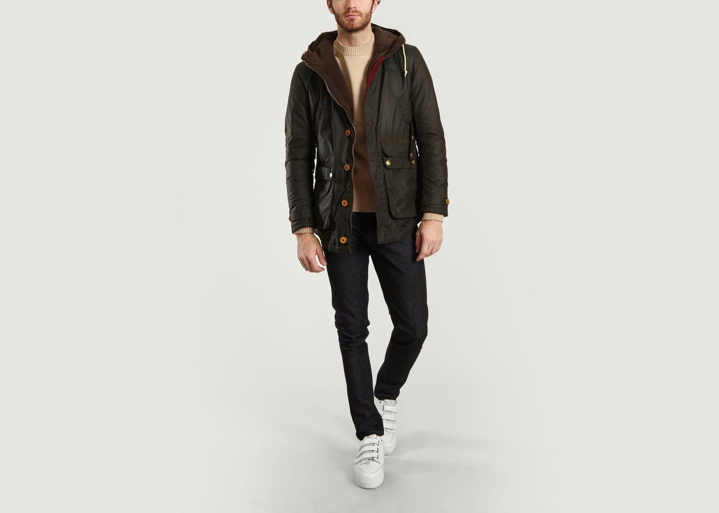 barbour game hood padded parka