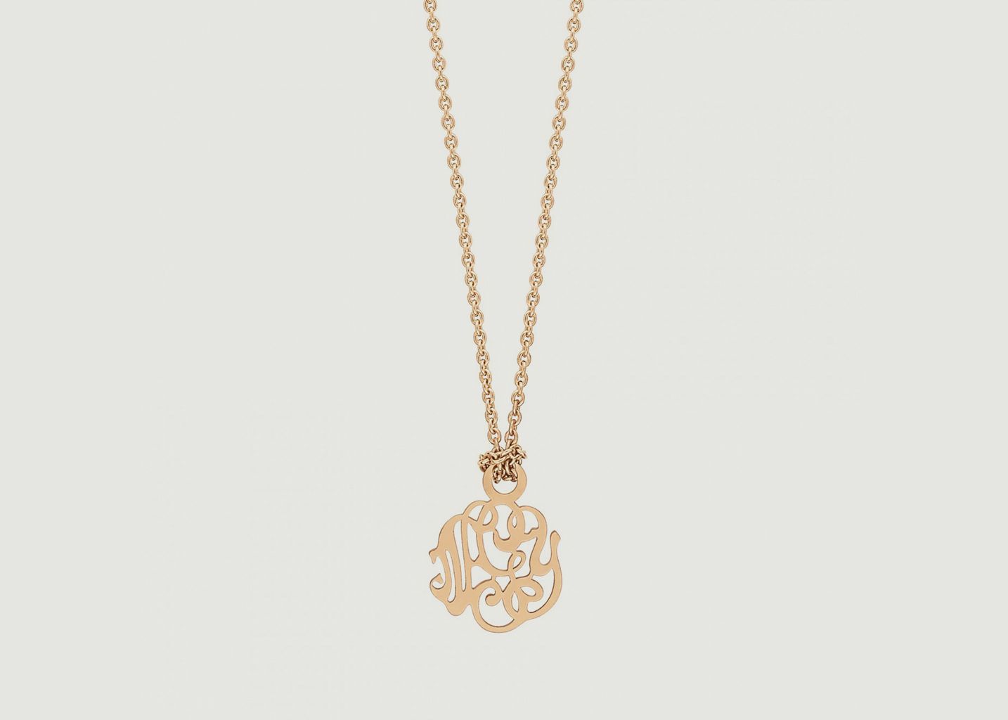 Ginette NY Gold Mini Monogram Necklace
