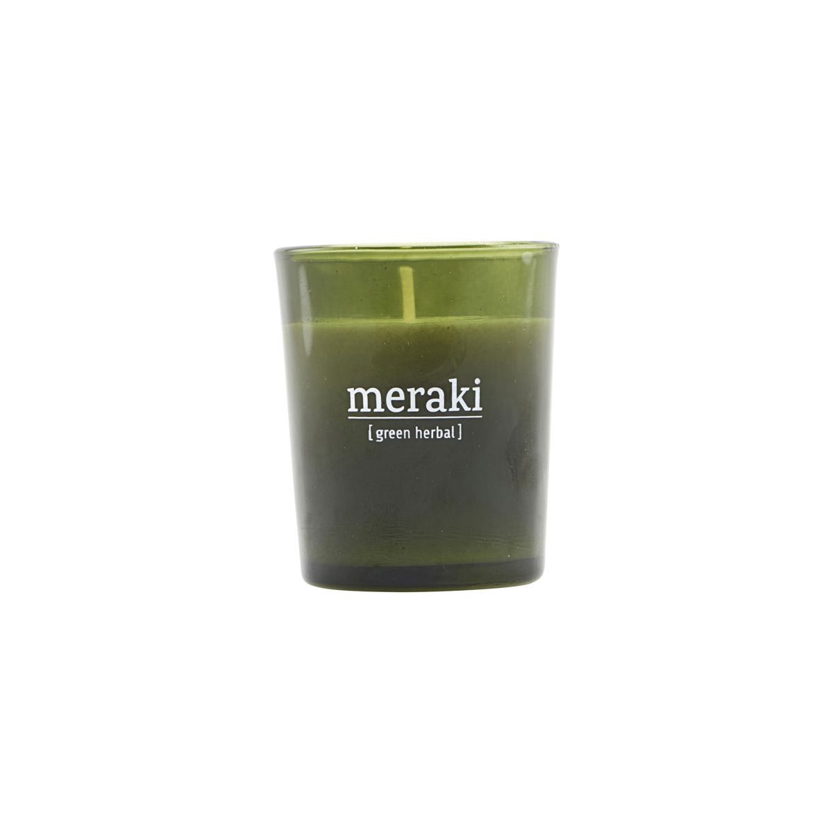 Green Herbal Scented Candle