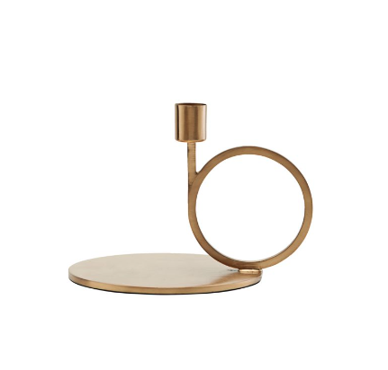 House Doctor Candle Stand Cirque Brass Finish