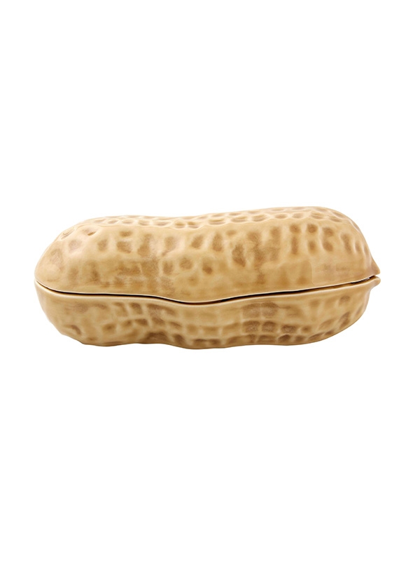 Bordallo Pinheiro Handpainted Peanut Box Earthenware
