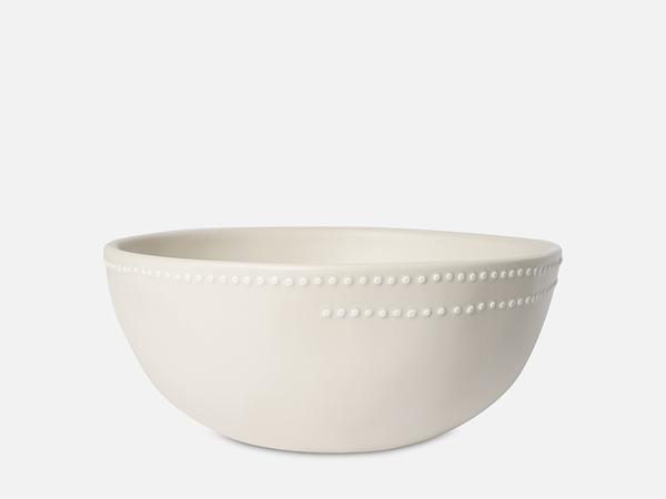 Folkdays Ceramic Bowl With White Dots White Big