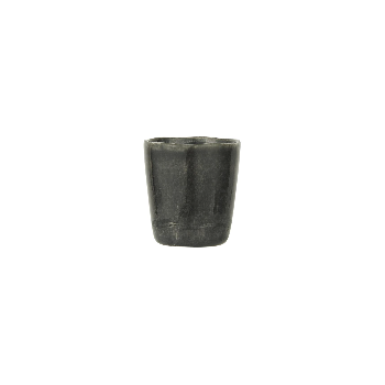 Set of 6 Stoneware Cups - Black 