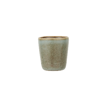 Set of 6 Stoneware Liquor Cups - Light Blue