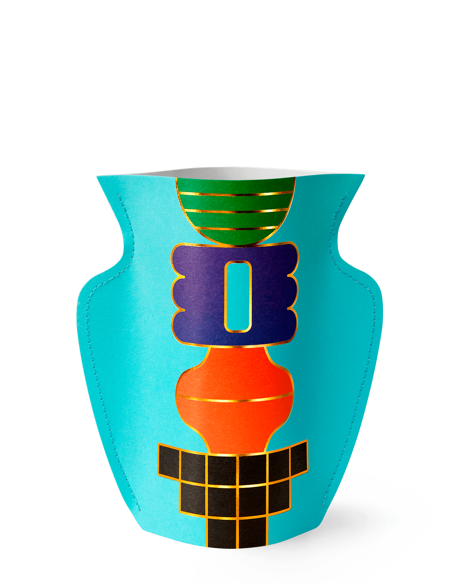 Cuemars Mini Paper Vase Templo - Blue