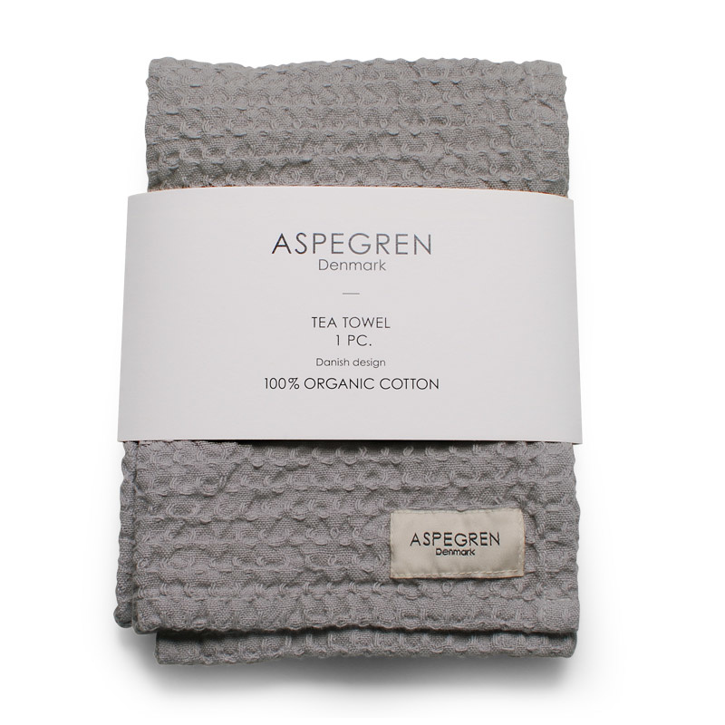 Aspegren Gray Organic Cotton Tea Towel
