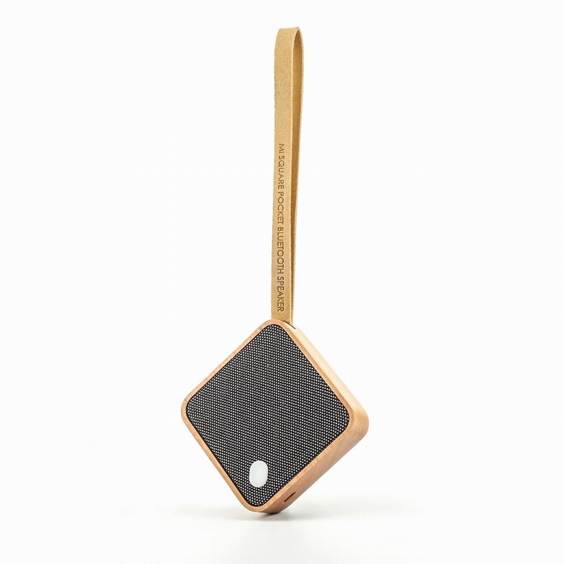 Cherry Wood Mi Square Pocket Speaker