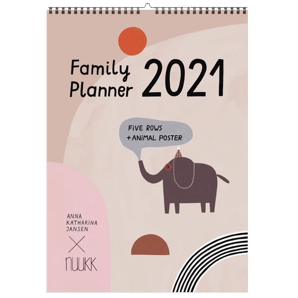 Anna Katharina Jansen Happy - 2021 Family Calendar with Poster