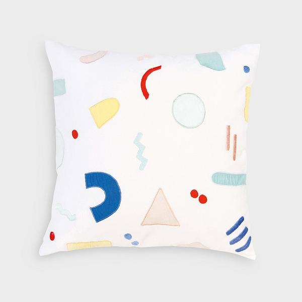 &klevering Painted Graphic Square Cushion