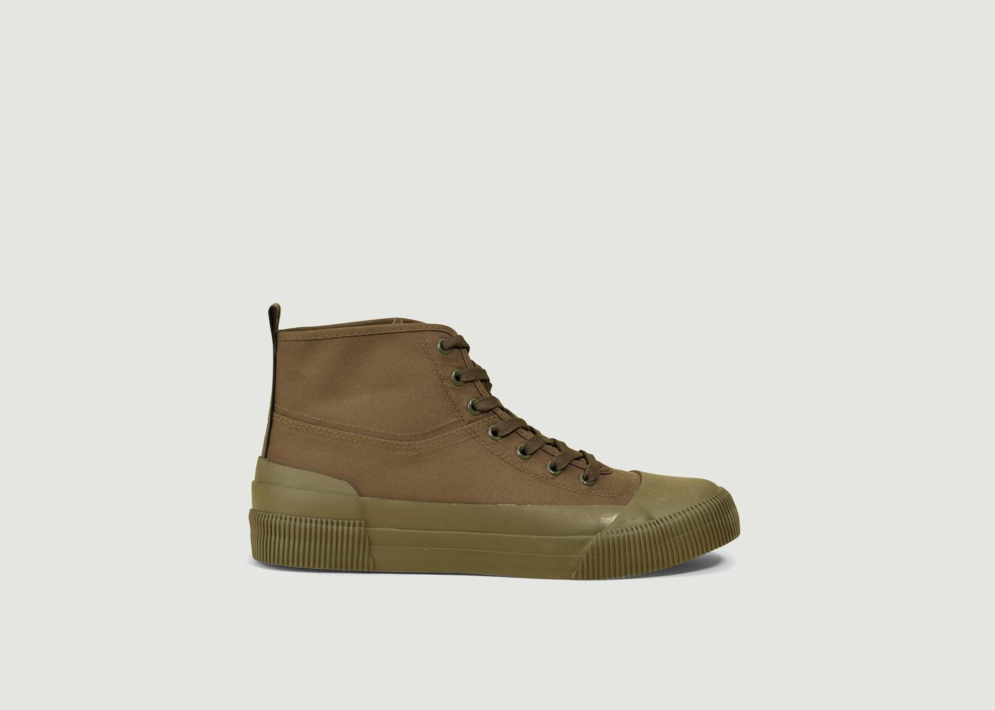 Khaki Rubber Mid Sneakers