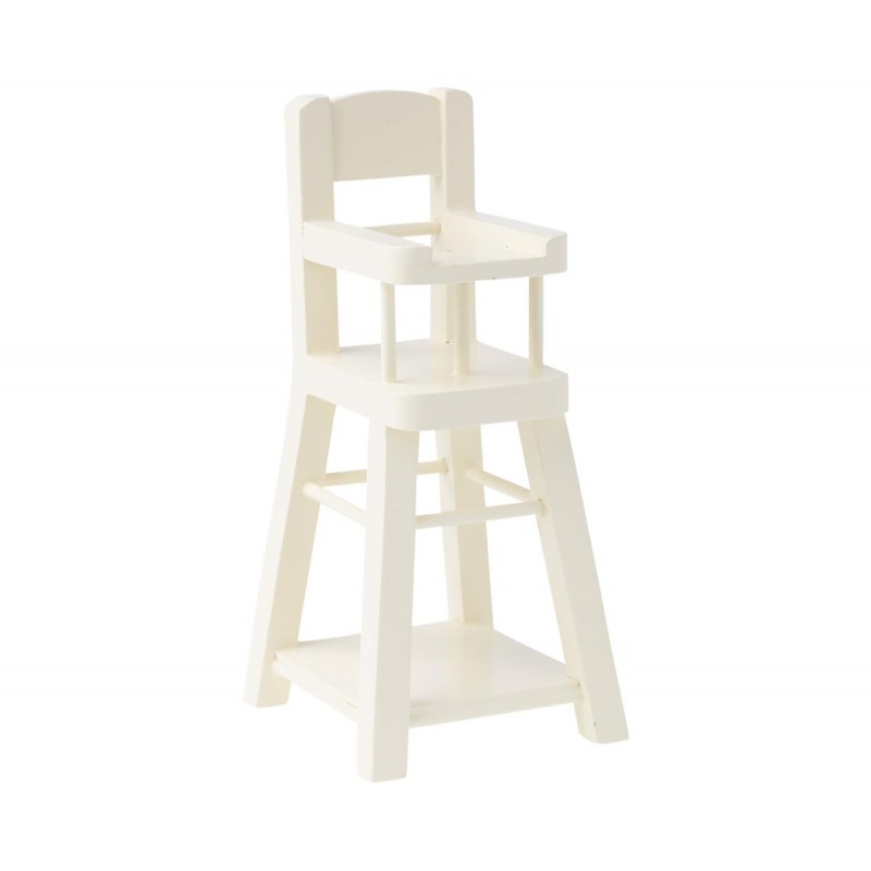 Maileg Micro Off White Wood High Chair