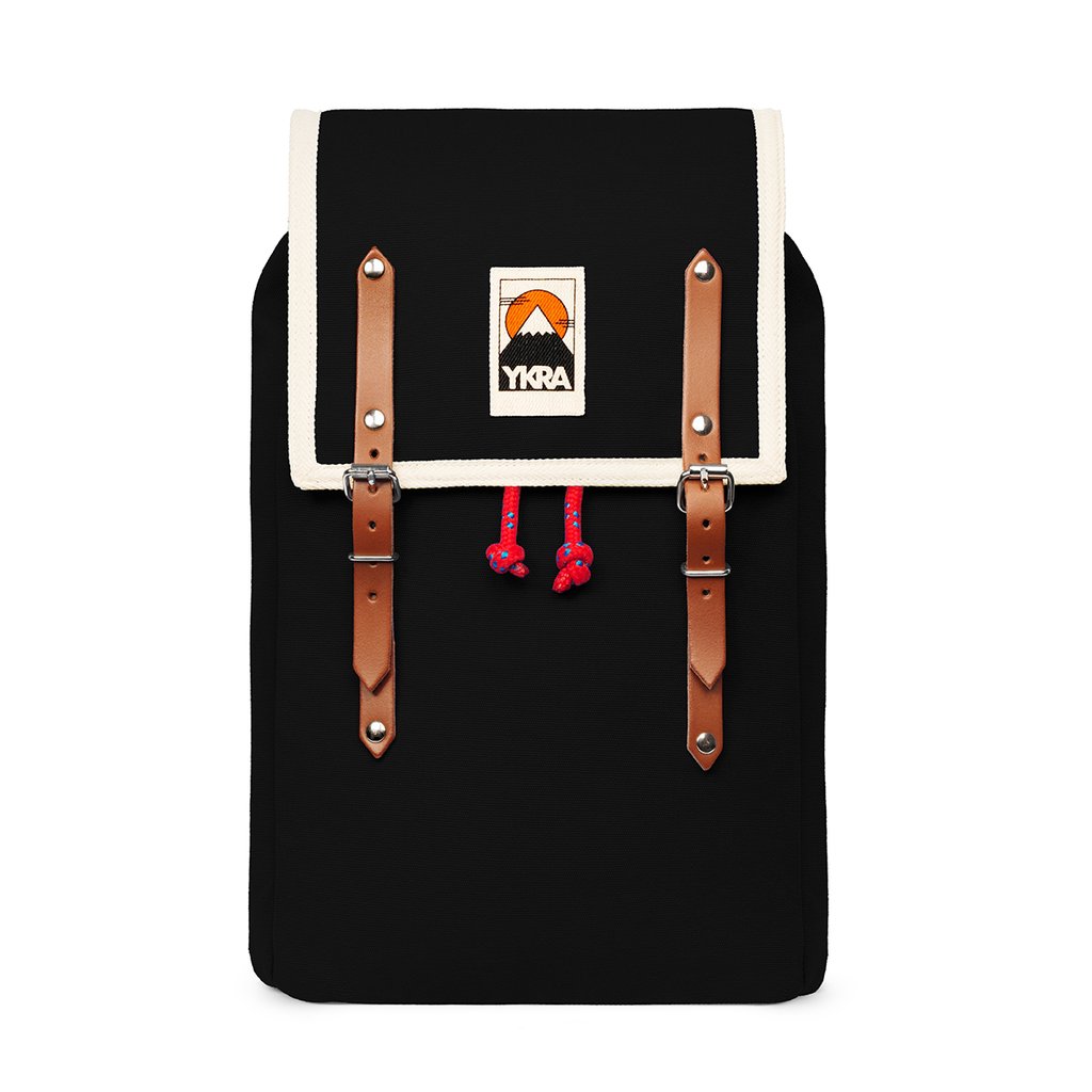 YKRA Matra Mini Backpack with Cotton Straps Black