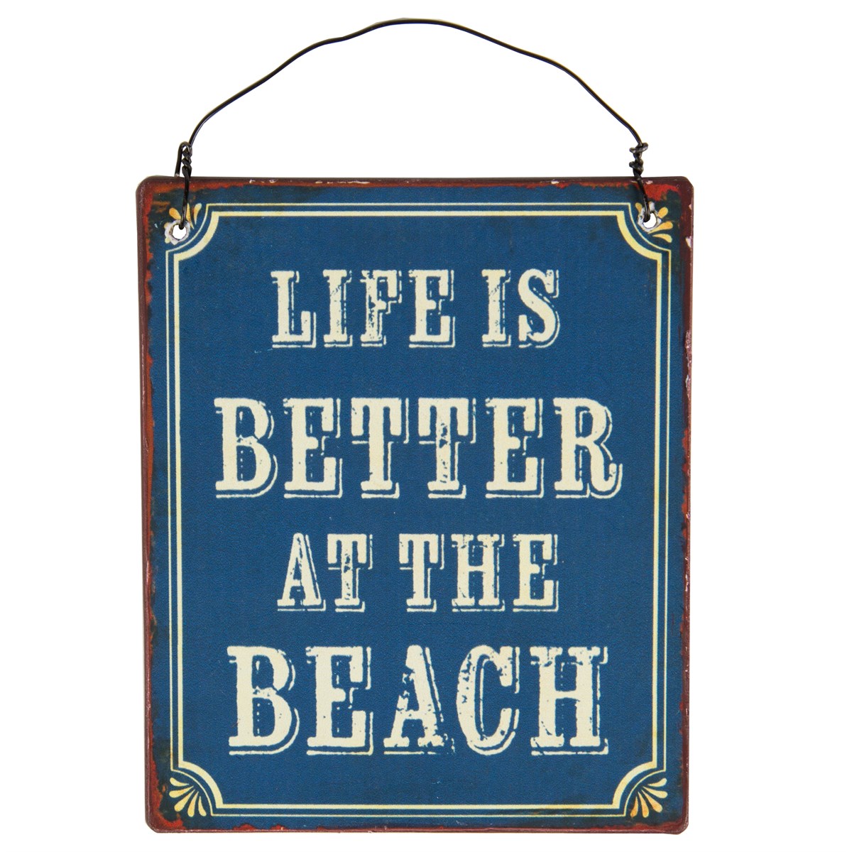 Sass & Belle  Life is Better at The Beach Metal Plate