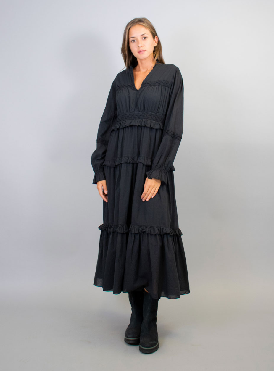 humility-black-cotton-tiered-dress