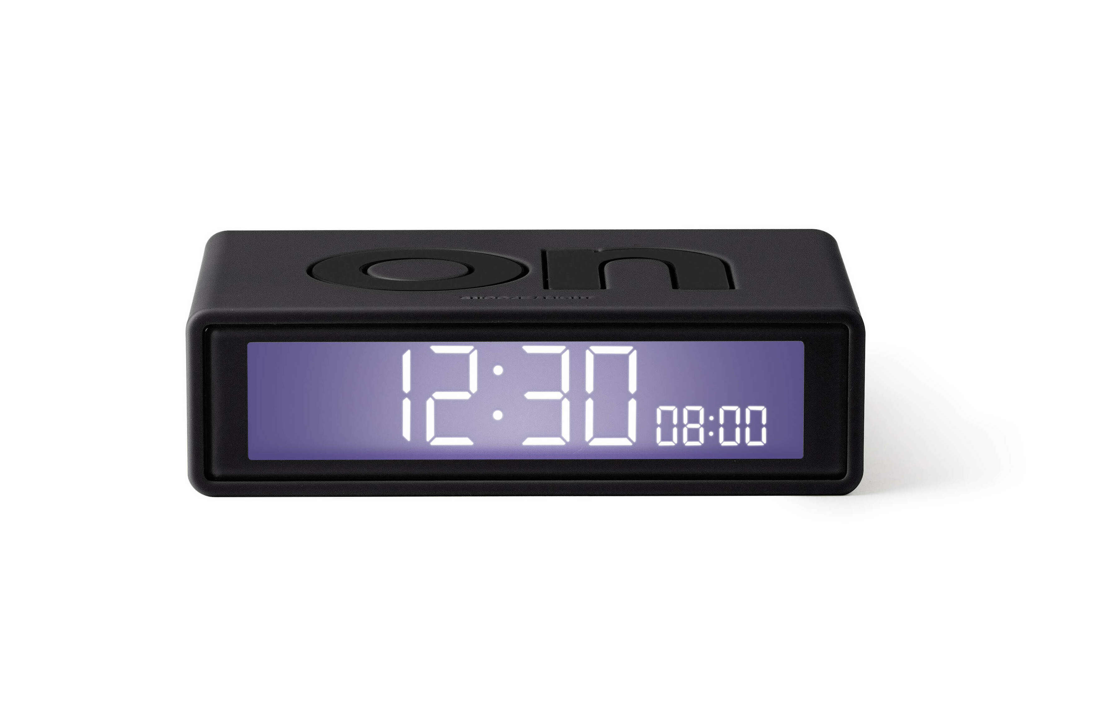 Lexon Rubber Flip+ Travel Alarm Clock