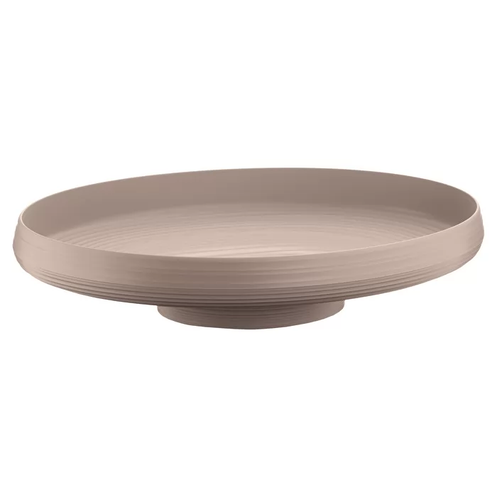 Guzzini Recycled Plastic Tierra Oval Centrepiece in Taupe