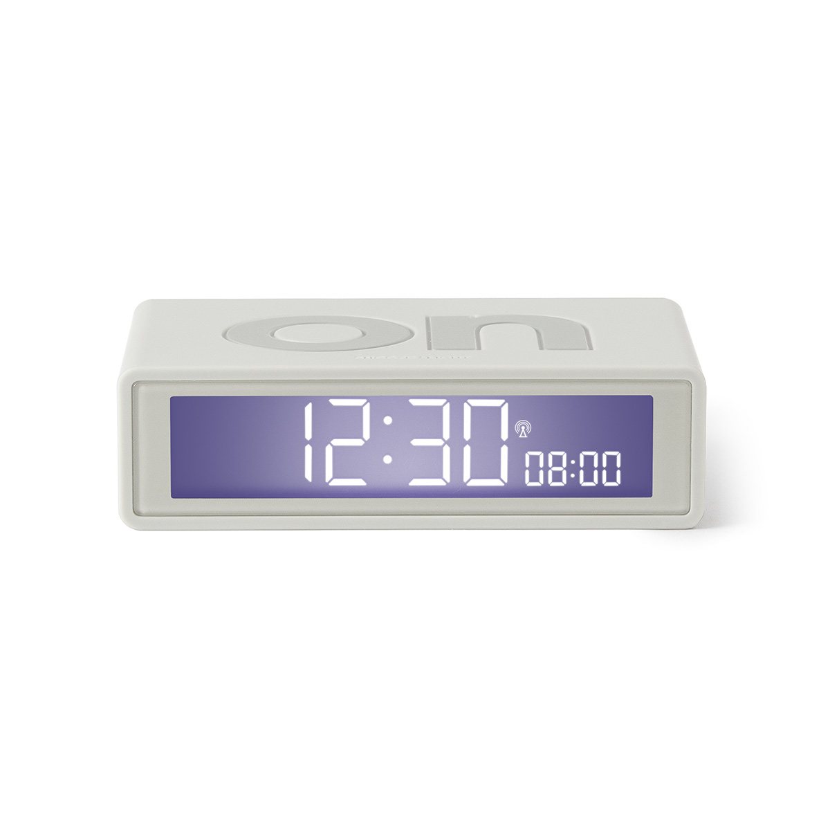 Lexon White Flip+ Alarm Clock