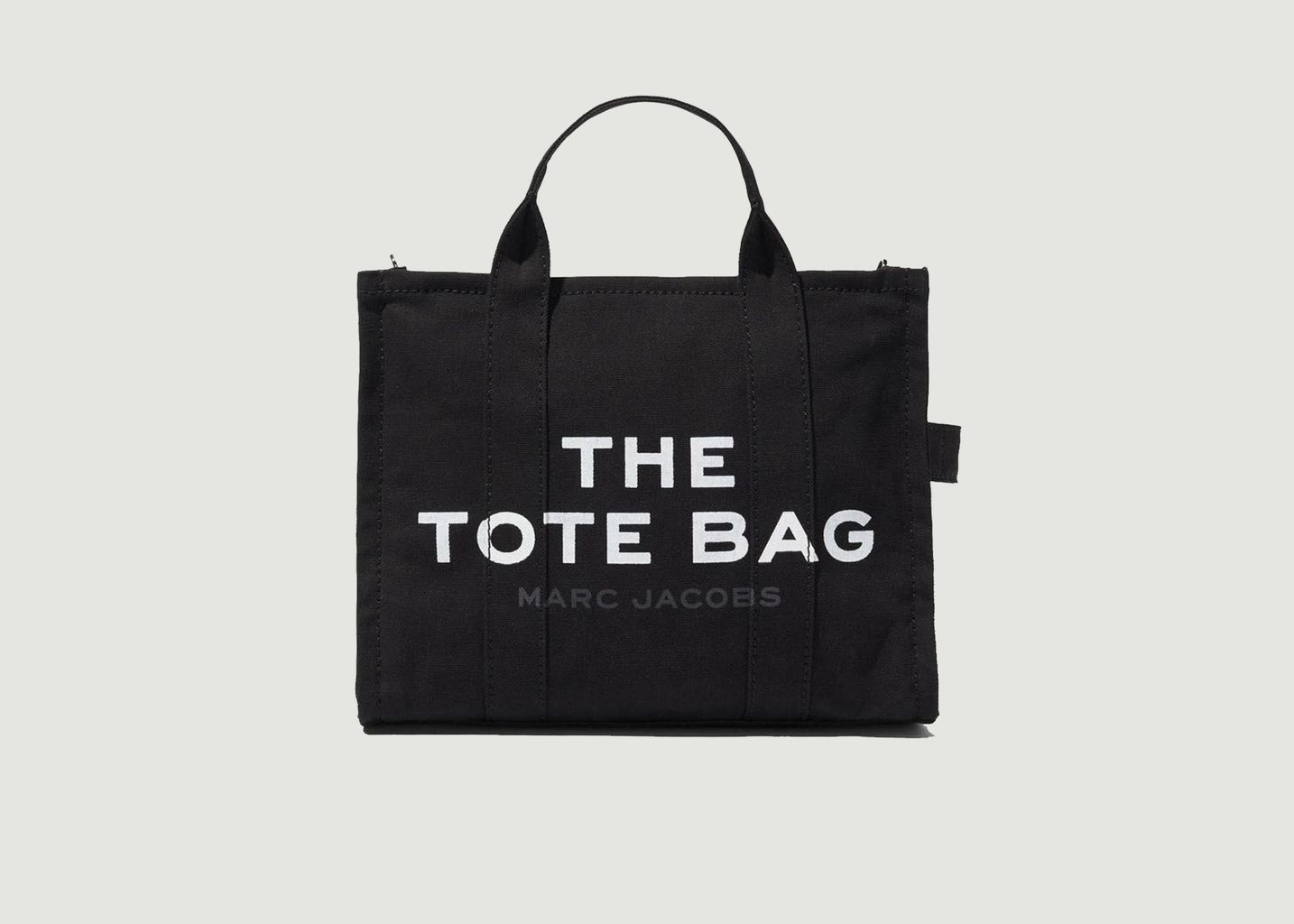 The Marc Jacobs Black The Traveler Tote Small Cotton Tote Bag