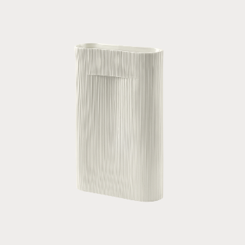 Muuto Ridge Vase off white H:48,5 cm